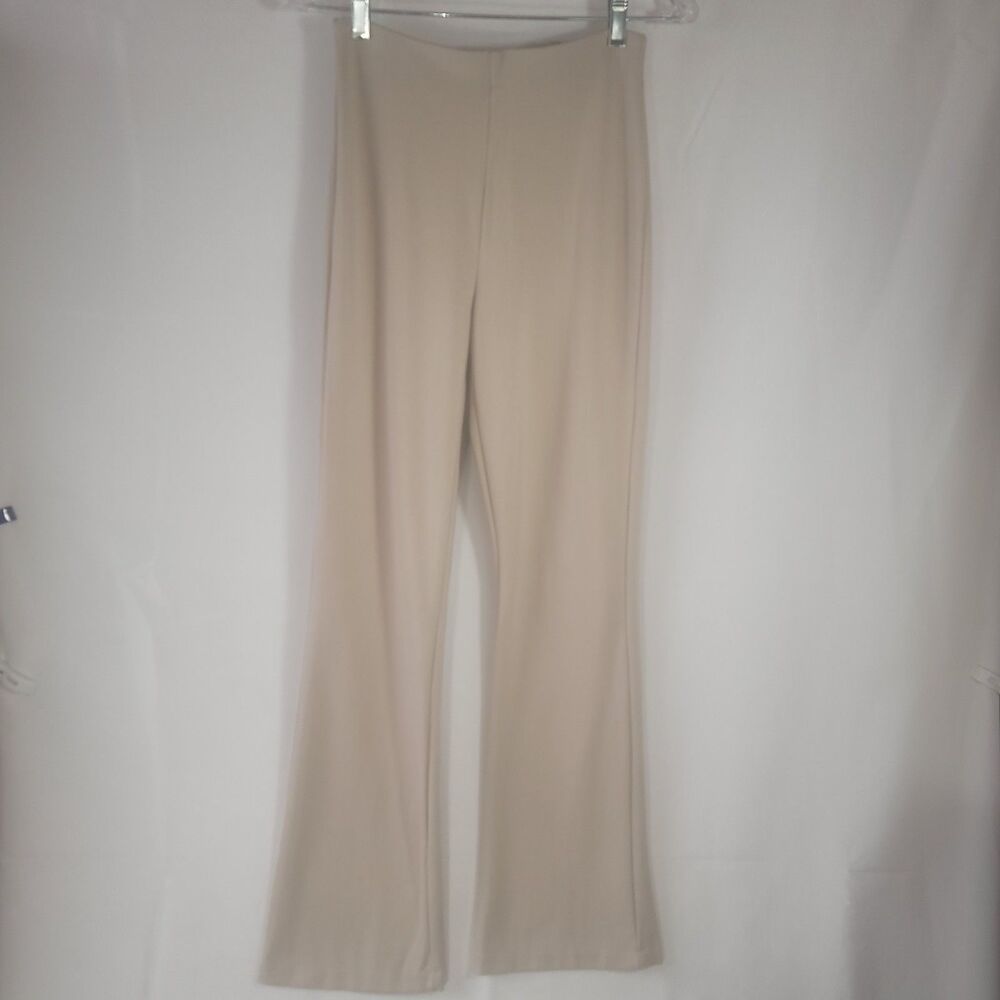 Truth by Republic Beige Pull-On Flare Stretch Knit Lounge Pants Women’s Size M